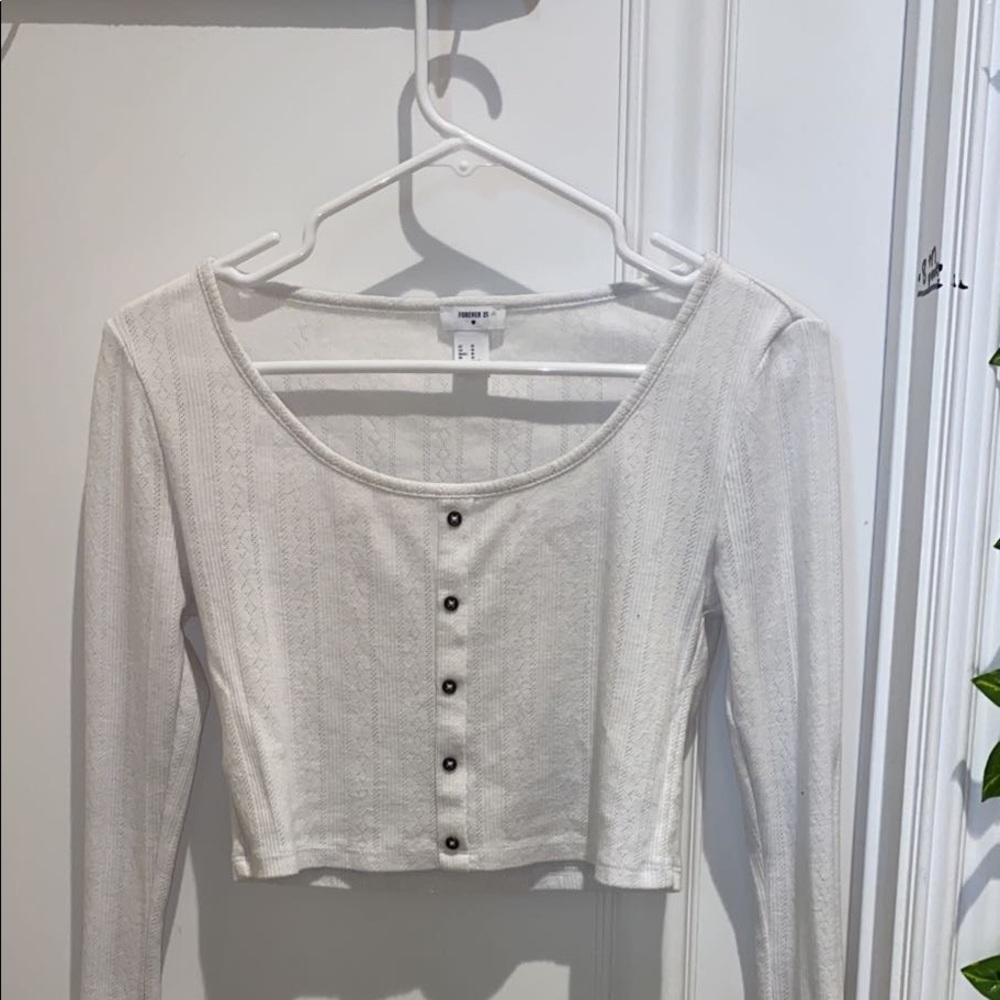 forever 21 size medium cropped long sleeve